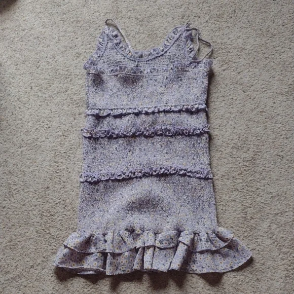 Purple Ruffled Dress - Picture 3 of 4